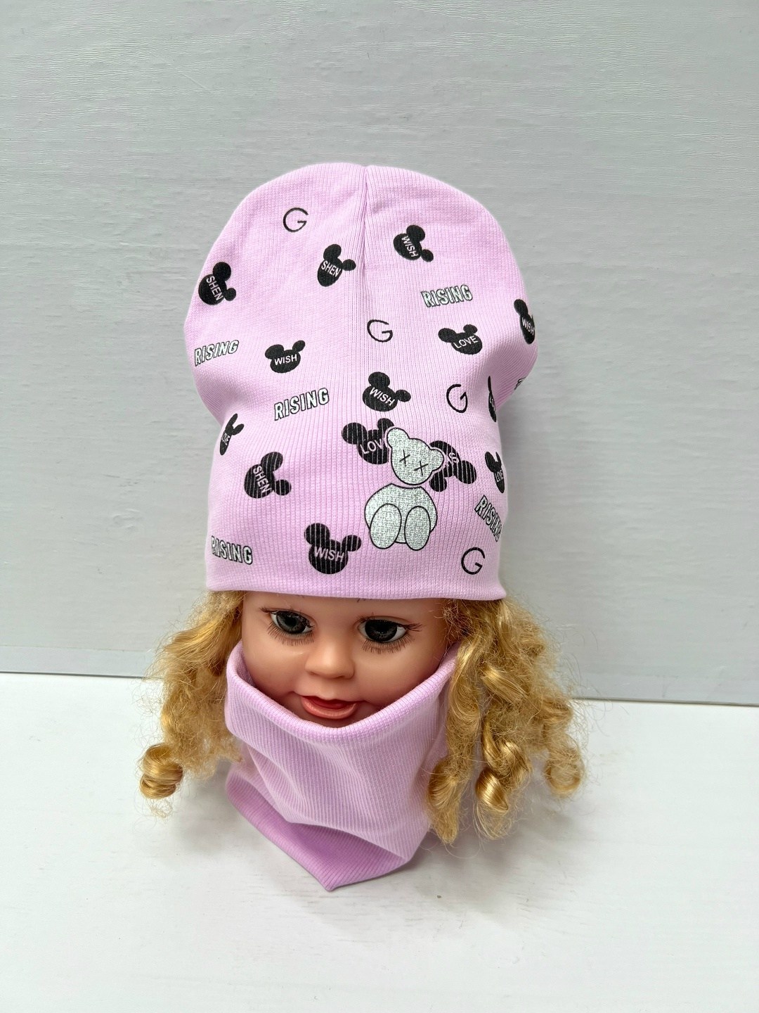 комплект шапки,шапка детская,шапка для девочек,шапка детская и снуд,шапка для детей