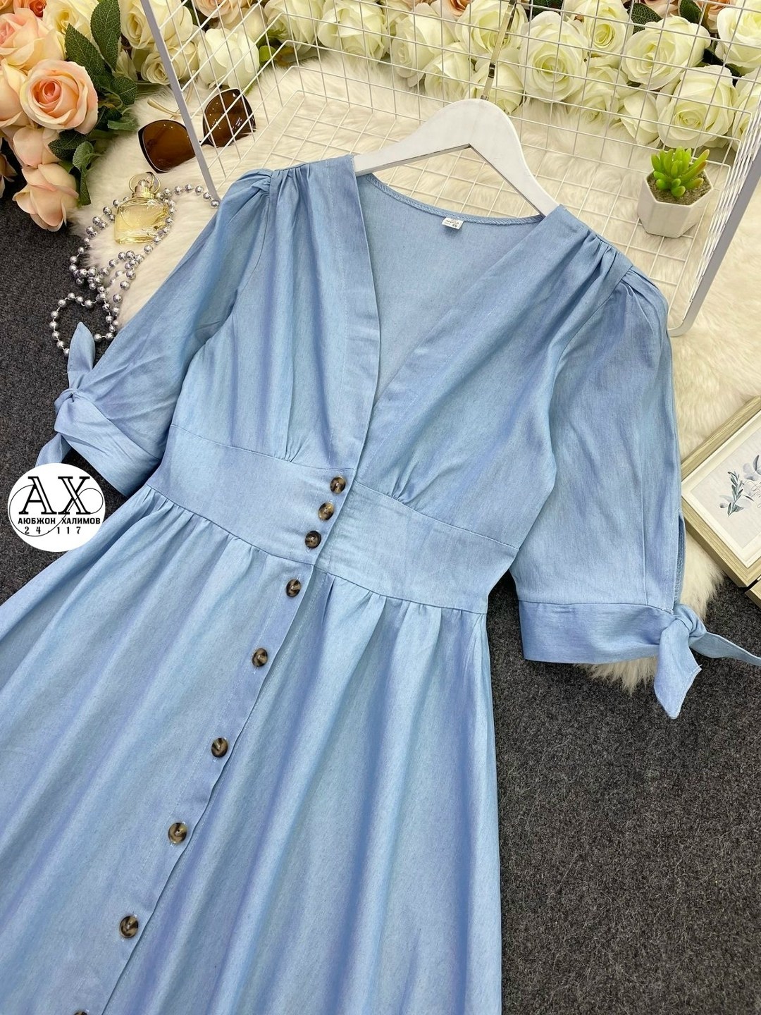 джинсовое платье,женское джинсовое платье,женское однотонное джинсовое платье,платье джинс,джинсовое платье сарафан миди style spark