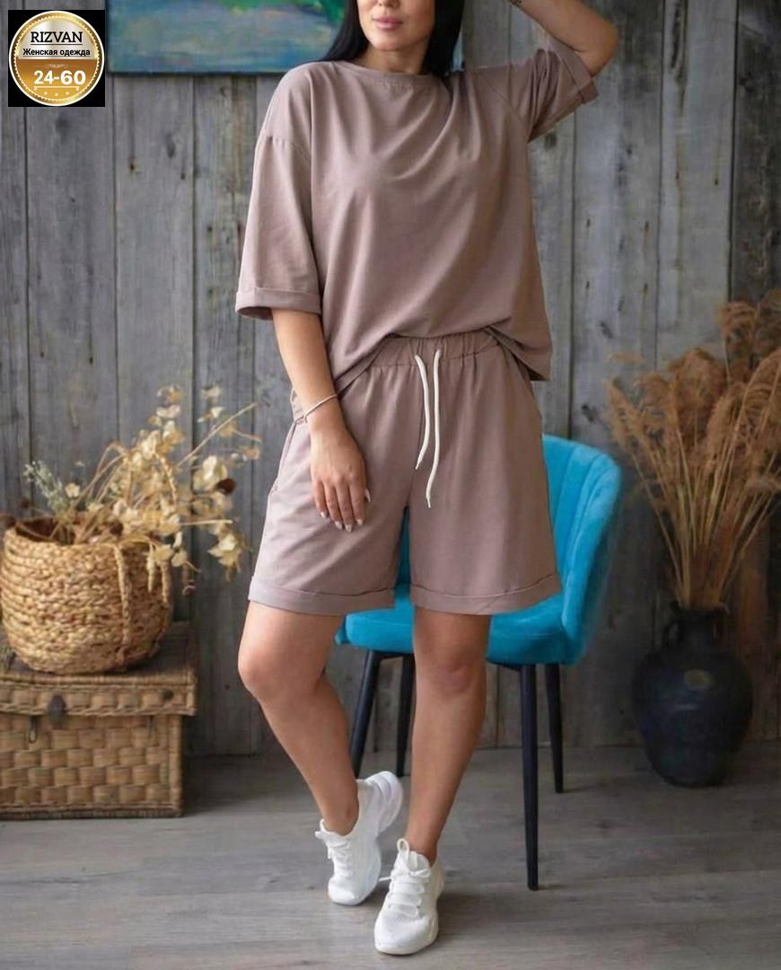 женский костюм с шортами,оверсайз костюм с шортами,трикотажные костюмы,костюм женский с шортами летний,женские костюмы