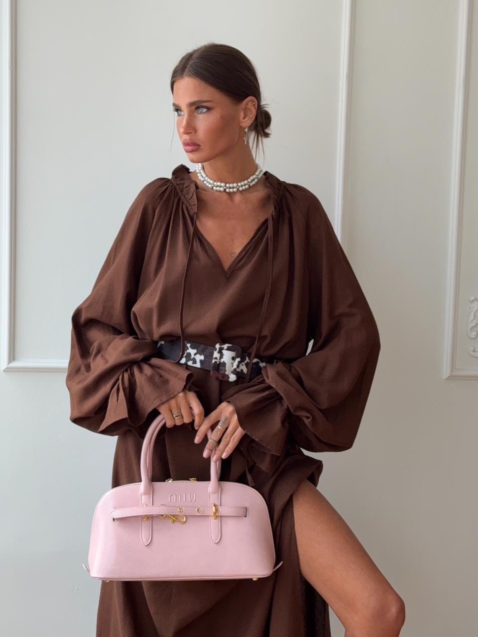 стильное платье,платье,шелковое платье в пол,платье коричневое,платья кимоно