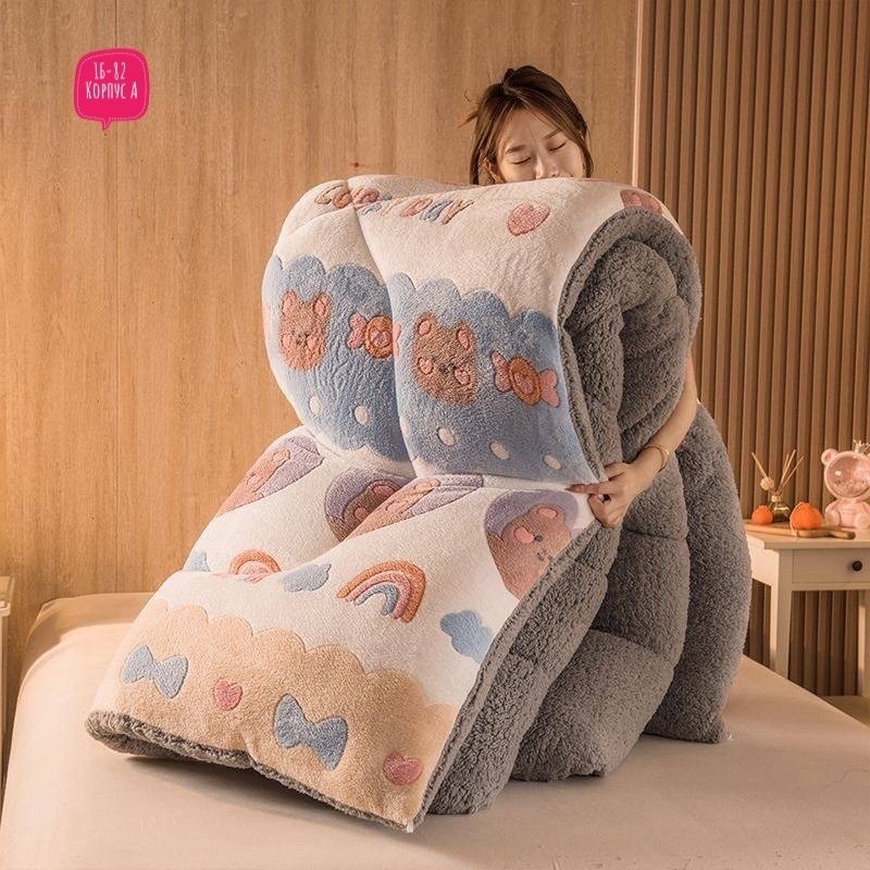 теплое одеяло,плюшевое одеяло,толстое одеяло,мягкие постельные принадлежности,зимнее одеяло