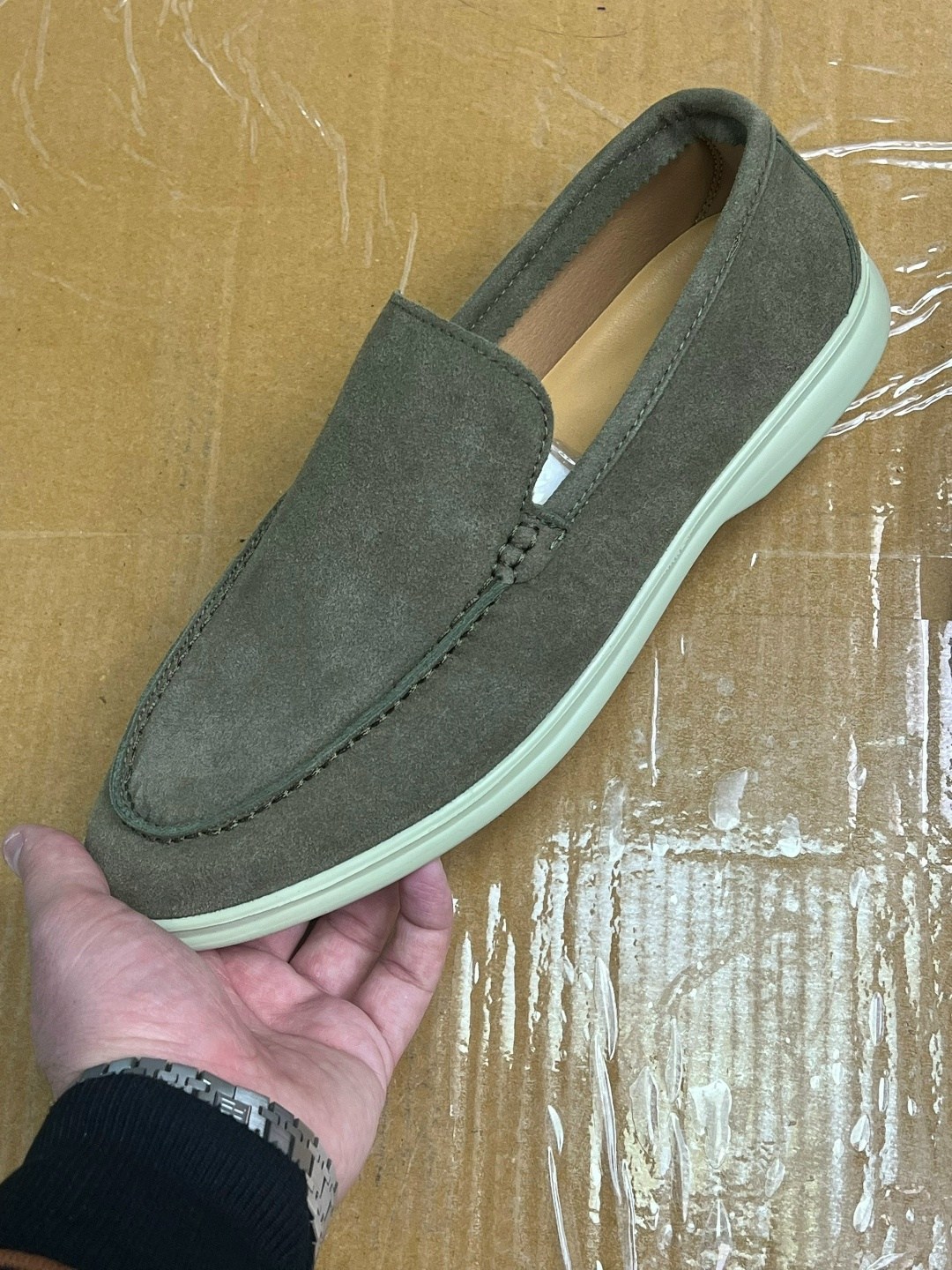 замшевые лоферы summer walk loro piana серый,,мужские замшевые лоферы,loro piana лоферы мужские,лоро пиано лоферы мужские