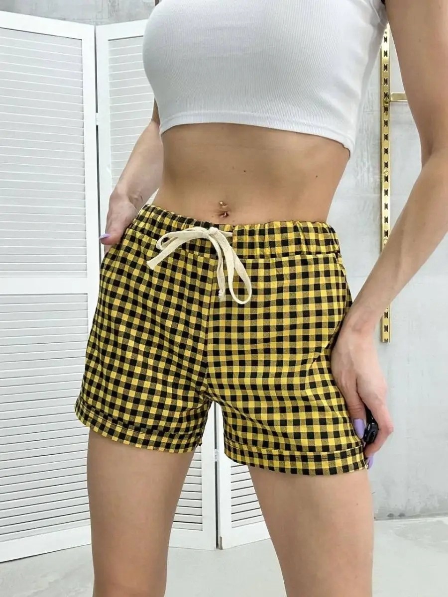 шорты женские,шорты свободного кроя,шорты короткие,шорты в горошек,шорты капри