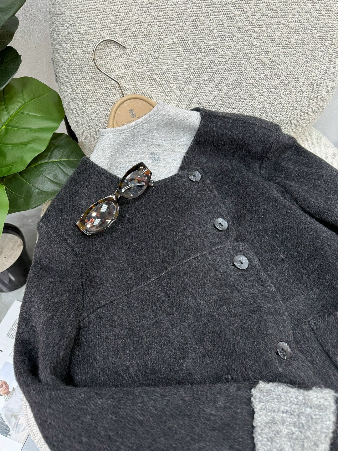 xiaoxiangfeng короткое двустороннее шерстяное кашемировое пальто для женщин,короткий пиджак женское весенне-осеннее двустороннее шерстяное контрастное шерстяное пальто,женское короткое корейское свобо