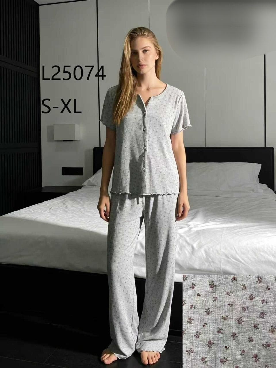 пижама женская,женская пижама с брюками,женская пижама со штанами,пижама для женщин,домашняя пижама на пуговицах со штанами indefini