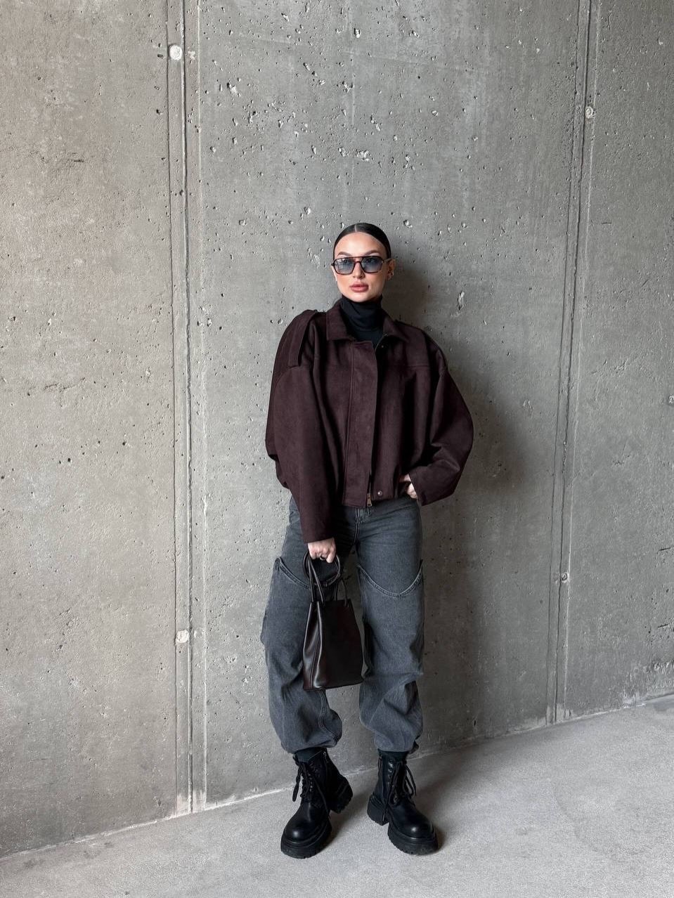 бомбер укороченный оверсайз замшевый куртка рабочего тренд saint shine,куртка бомбер,куртка бомбер замшевая оверсайз lofus,замшевая куртка,бомбер женская куртка