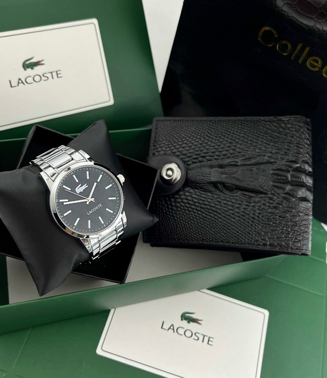 подарочный набор lacoste,подарочный набор мужской,мужской подарочный набор lacoste,подарочный набор для мужчины ремень, кошелек, часы,набор для мужчин