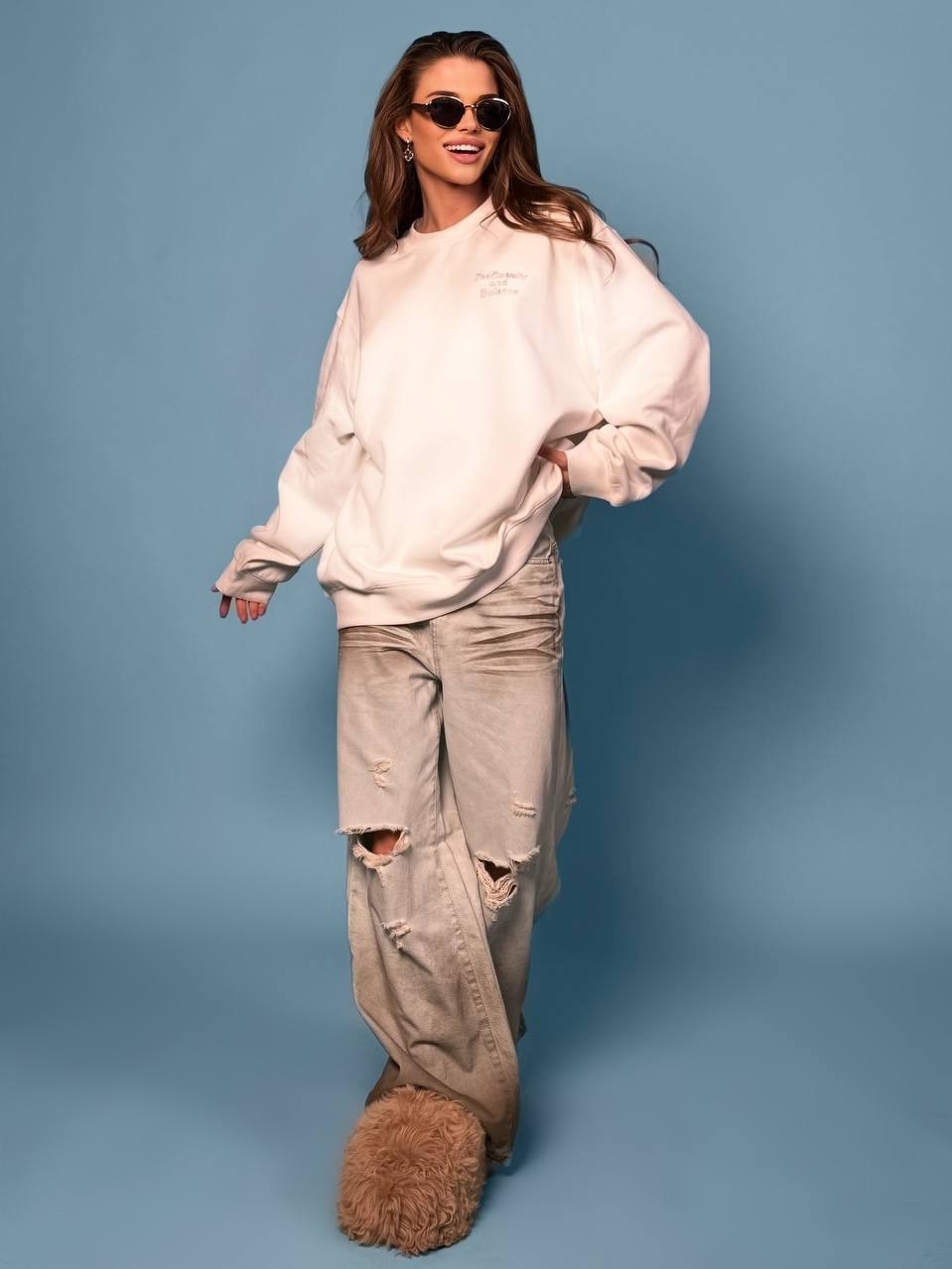 свитшот женский,свитшот из футера,cвитшот оверсайз,свитшот свободного кроя,cвитшот женский оверсайз