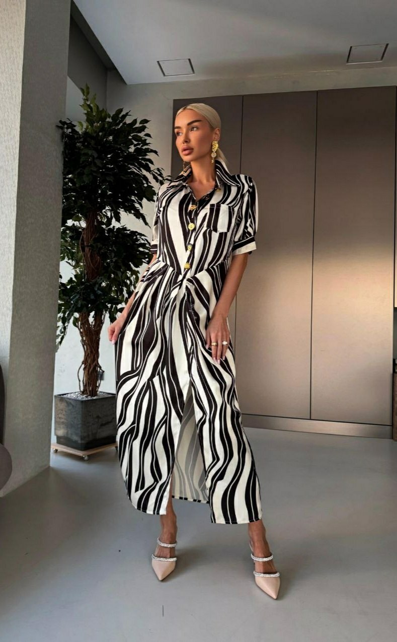 платье рубашка макси в полоску,летнее платье рубашка длинное lookcoco,платья,платья в полоску,платье рубашка зебра