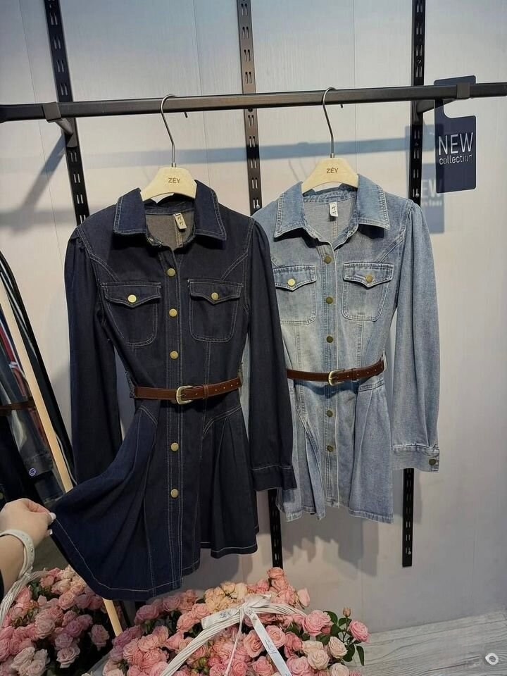 джинсовое платье-рубашка,джинсовое платье,женское джинсовое платье с длинным рукавом,женское джинсовое платье,джинсовое платье-рубашка для женщин