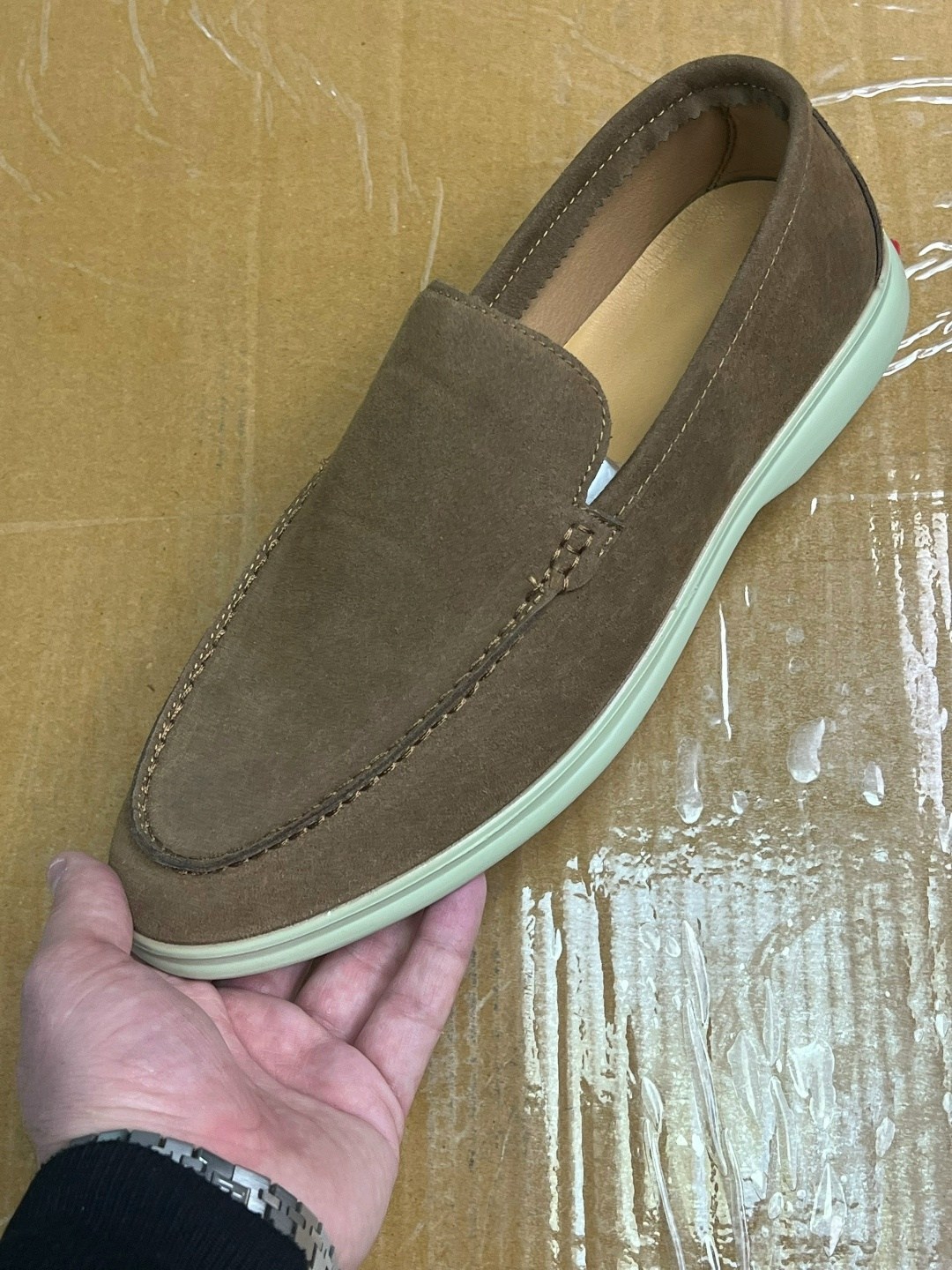 замшевые лоферы summer walk loro piana серый,,мужские замшевые лоферы,loro piana лоферы мужские,лоро пиано лоферы мужские