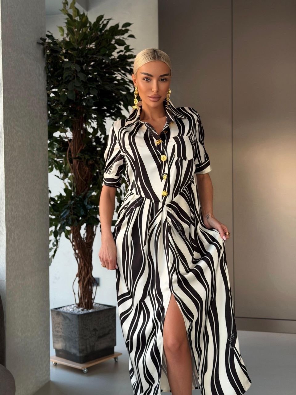 платье рубашка макси в полоску,летнее платье рубашка длинное lookcoco,платья,платье рубашка зебра,повседневные платья