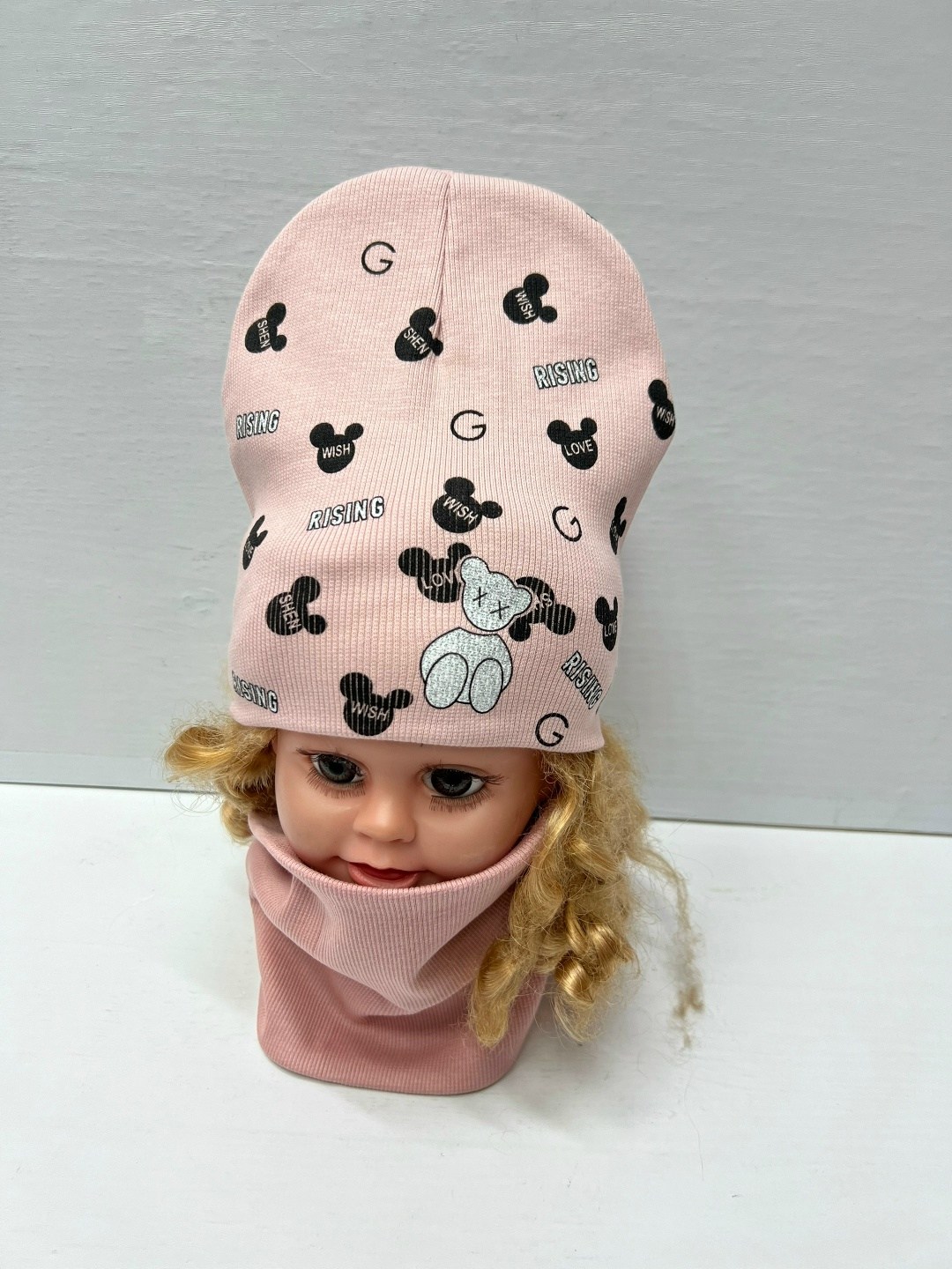 комплект шапки,шапка детская,шапка для девочек,шапка детская и снуд,шапка для детей