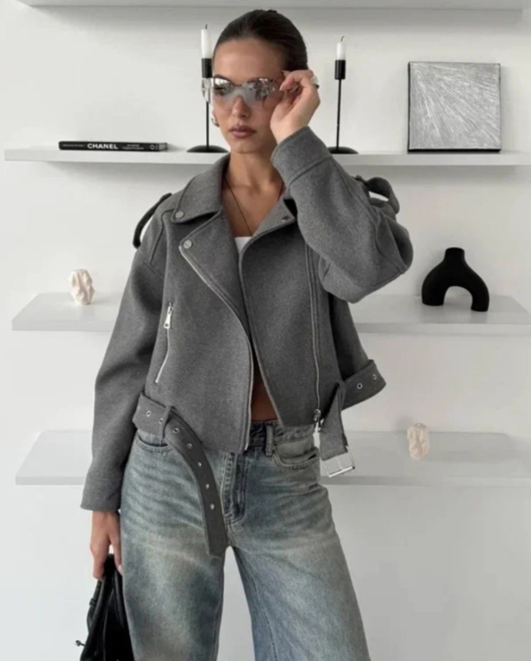 куртка косуха,косуха короткая оверсайз missis mariyam,косуха женская шерстяная оверсайз kyfon,модная женская куртка,женская косуха