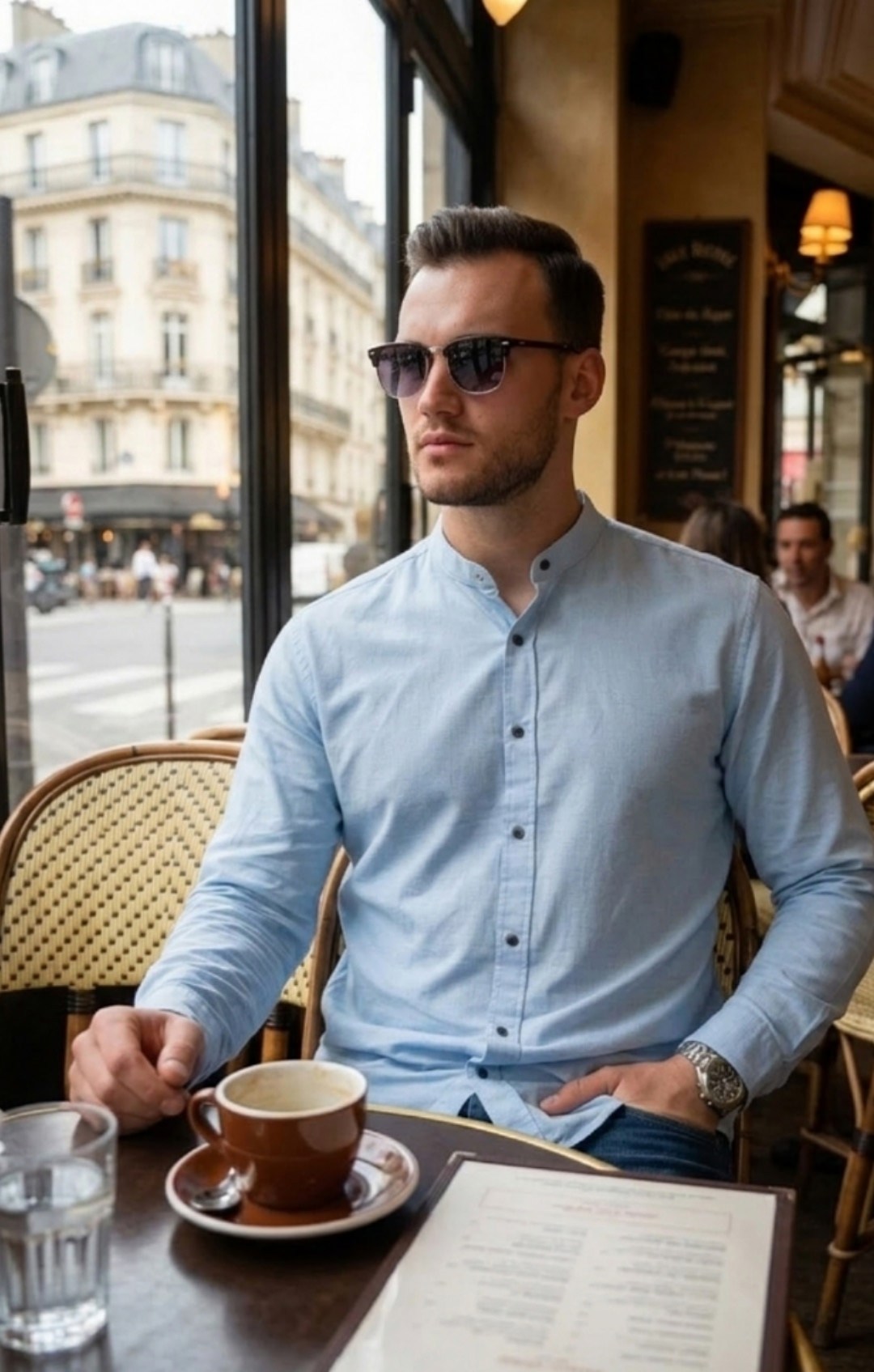 мужская рубашка,повседневная рубашка,мужская рубашка голубая,льняная рубашка мужская,рубашка мужская повседневная