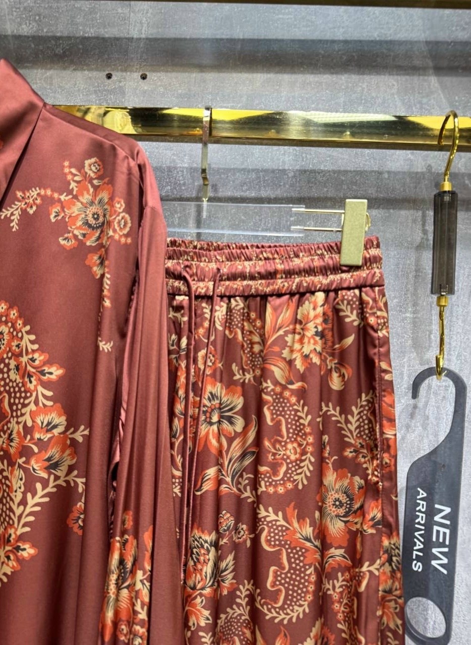 пижама шелковая с брюками,шелковая пижама миа миа,шелковые брючный комплект миа миа,костюм в пижамном стиле,mia-amore пижама комплект-тройка