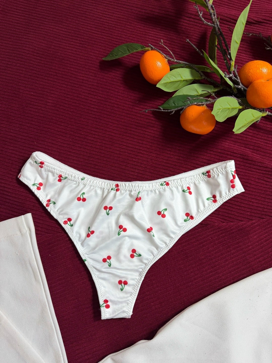 трусики женские,трусы с вишенками женские,трусы с вишней,женская трусы,хлопковые стринги