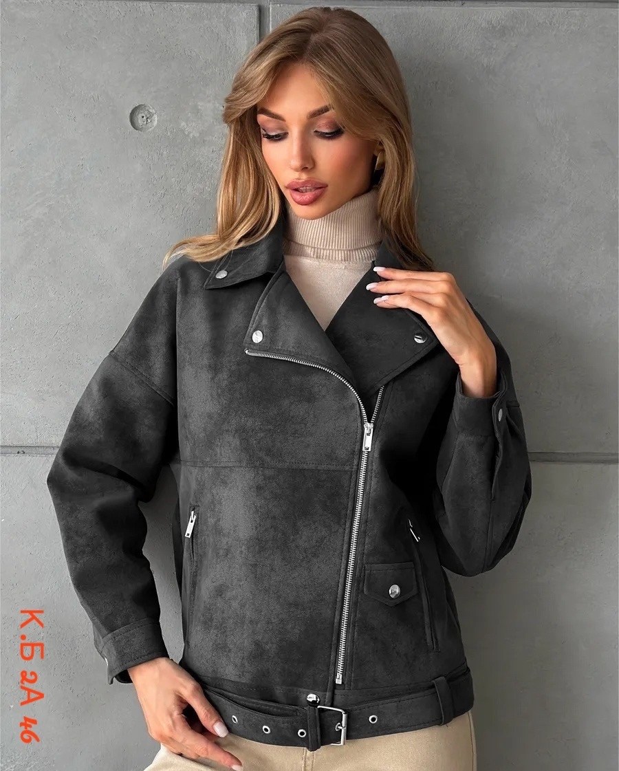 куртка косуха,короткая куртка-косуха из искусственной замши,куртка косуха из замши,серая косуха,женская косуха