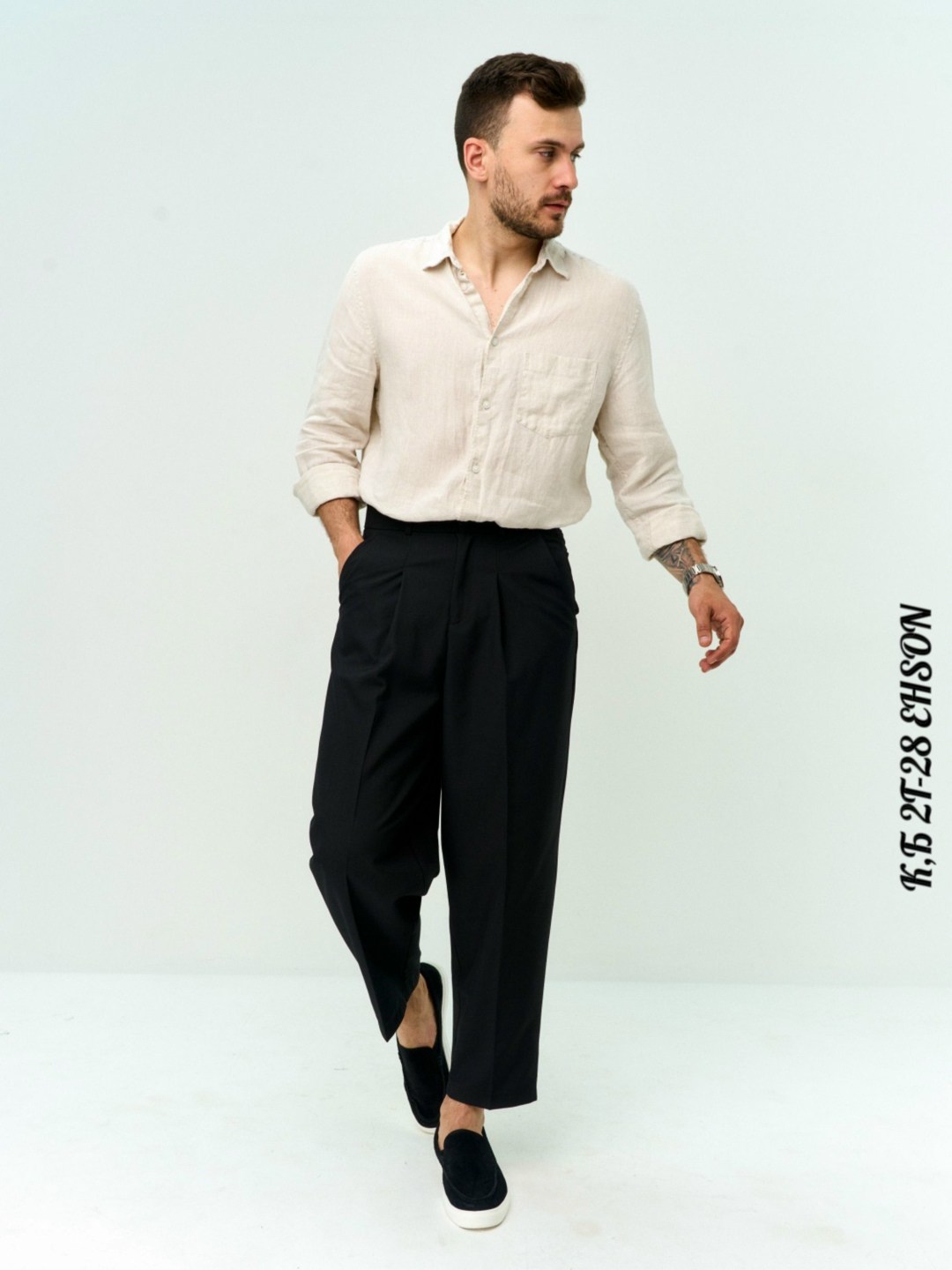 брюки мужские классические,брюки мужские,брюки бананы классические band оверсайз,брюки классические бананы band оверсайз styleman цвет черный,брюки мужские бананы