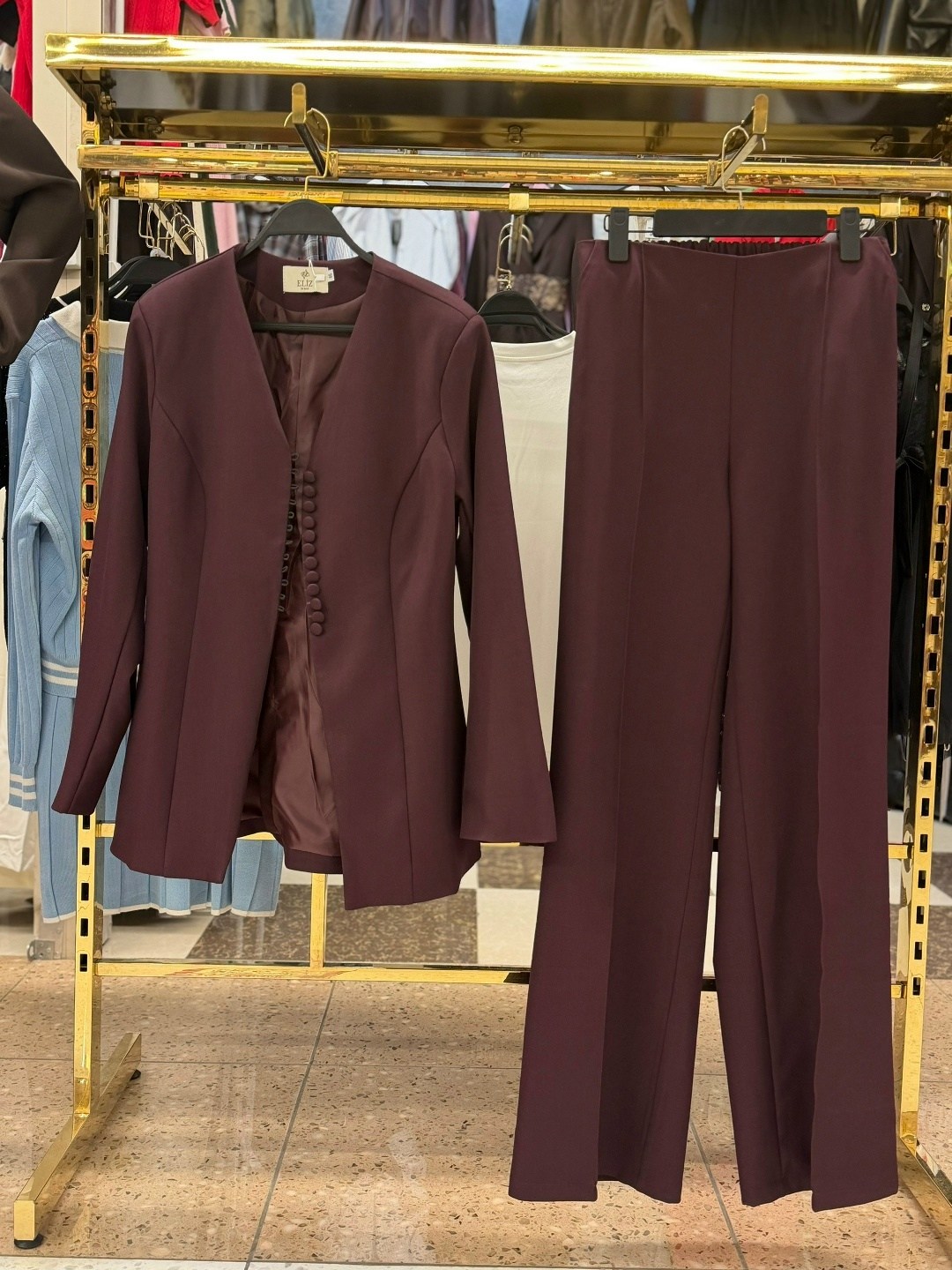 костюм брючный деловой с пиджаком классический mystique veil 225723301,брючный костюм,женский брючный костюм,костюм классический,костюм брючный деловой с пиджаком классический mystique veil