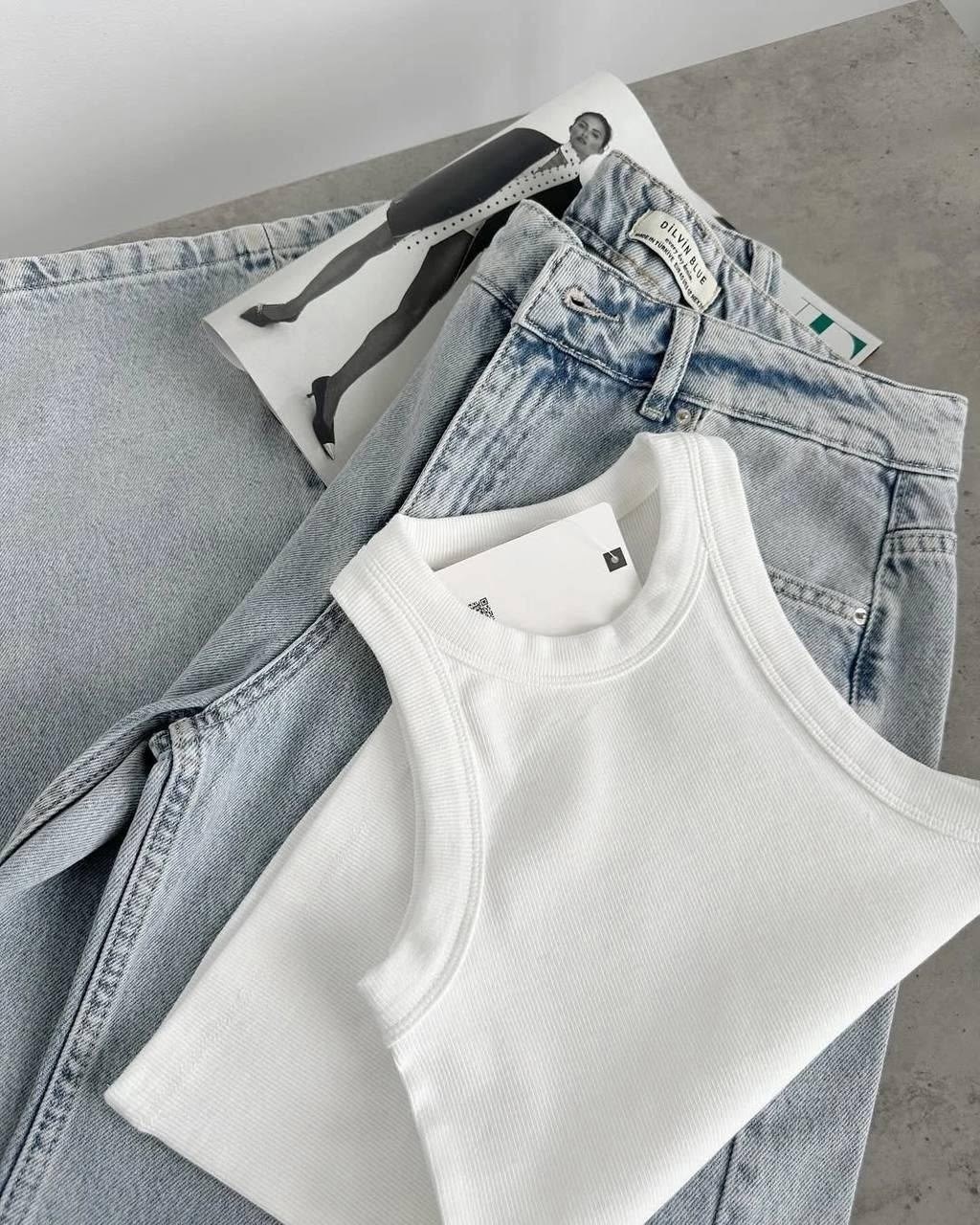 майка лапша,майка женская,майка в рубчик,сток одежда,топ майка