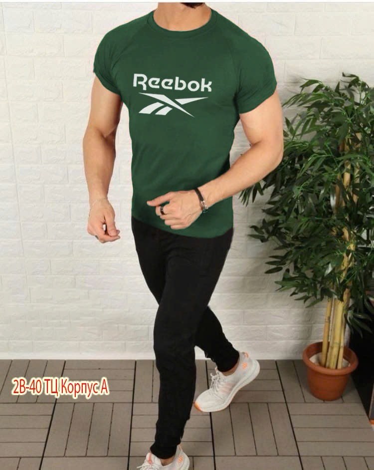 футболка мужская reebok,футболки мужские,футболка reebok,костюм спортивный мужской,футболки для мужчин