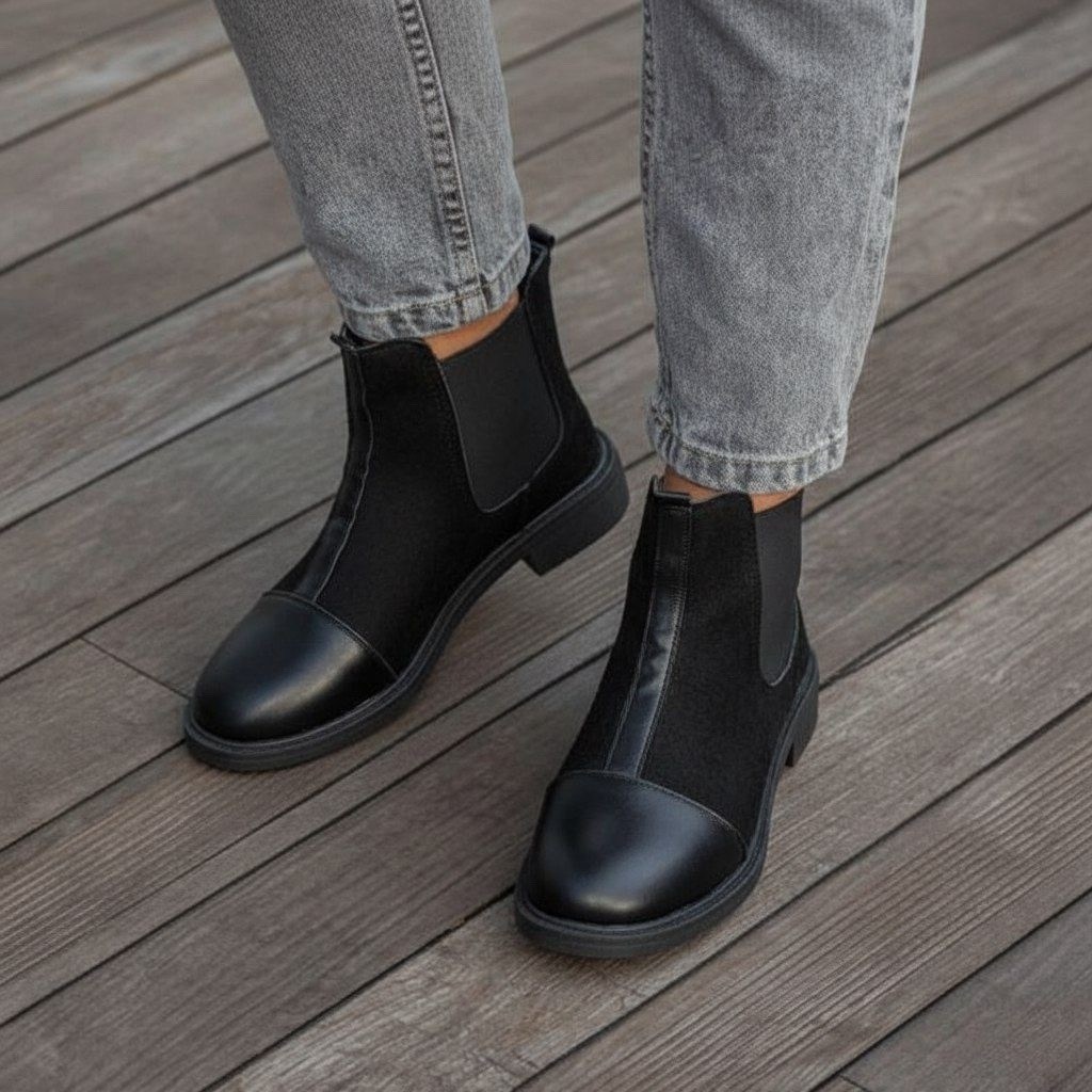 ботинки женские,ботинки женские челси,,ботинки женские осенние челси замшевые низкие, женская