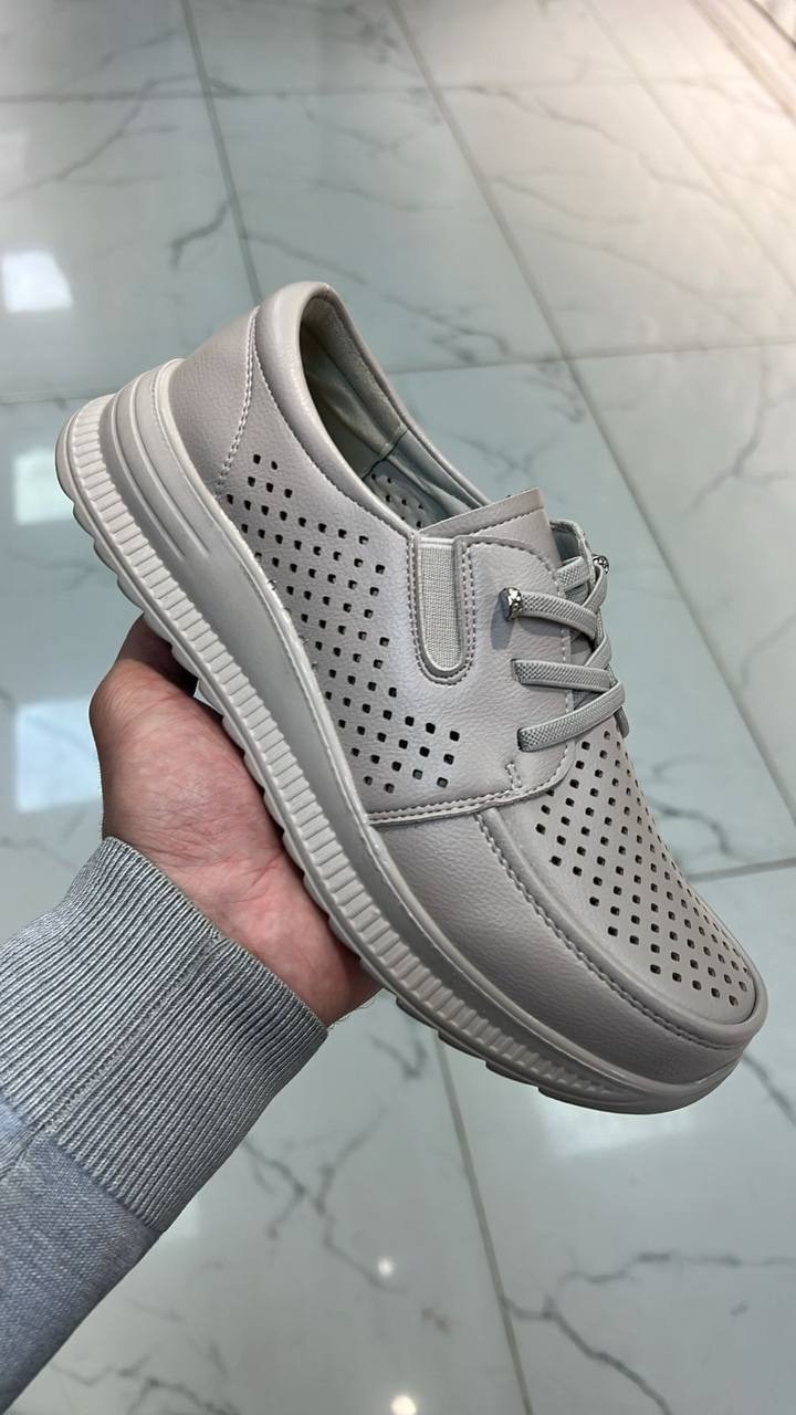 , женская,туфли женские,мокасины с перфорацией,обуви