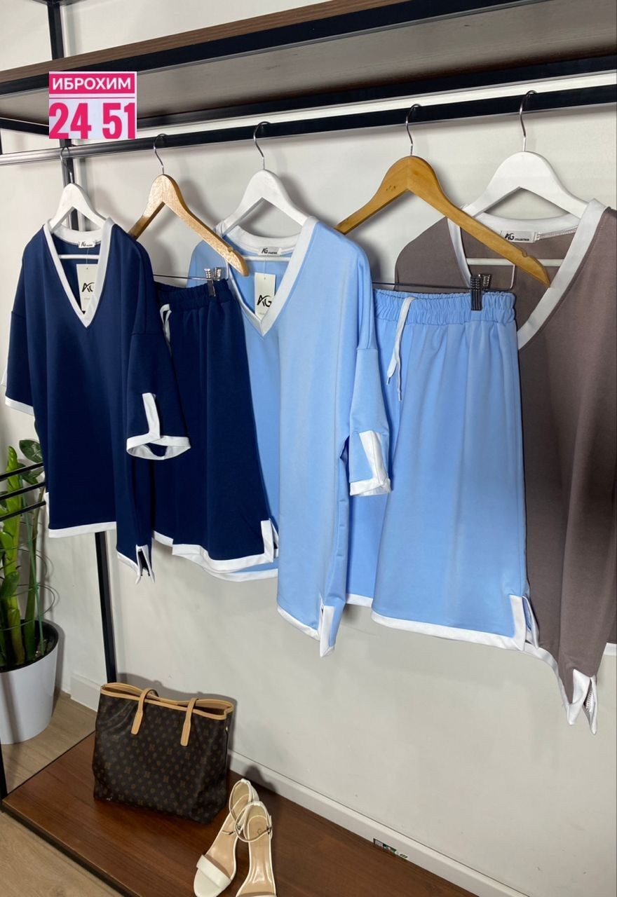 трикотажный костюм с шортами,трикотажные костюмы,трикотажные костюмы женские,повседневный костюм,женский трикотажный костюм из двух предметов