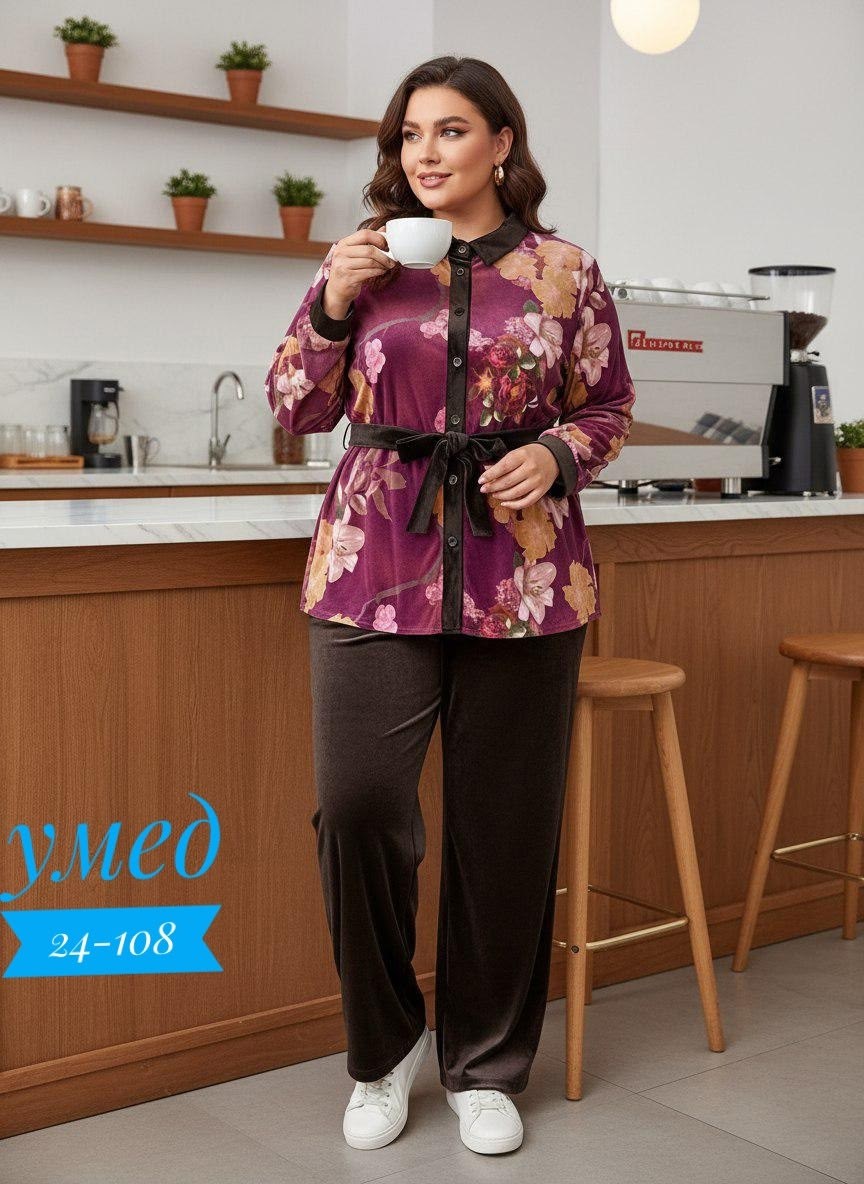 женские костюмы больших размеров,женские костюмы,комплект одежды женские,костюм с брюками,костюм велюровый