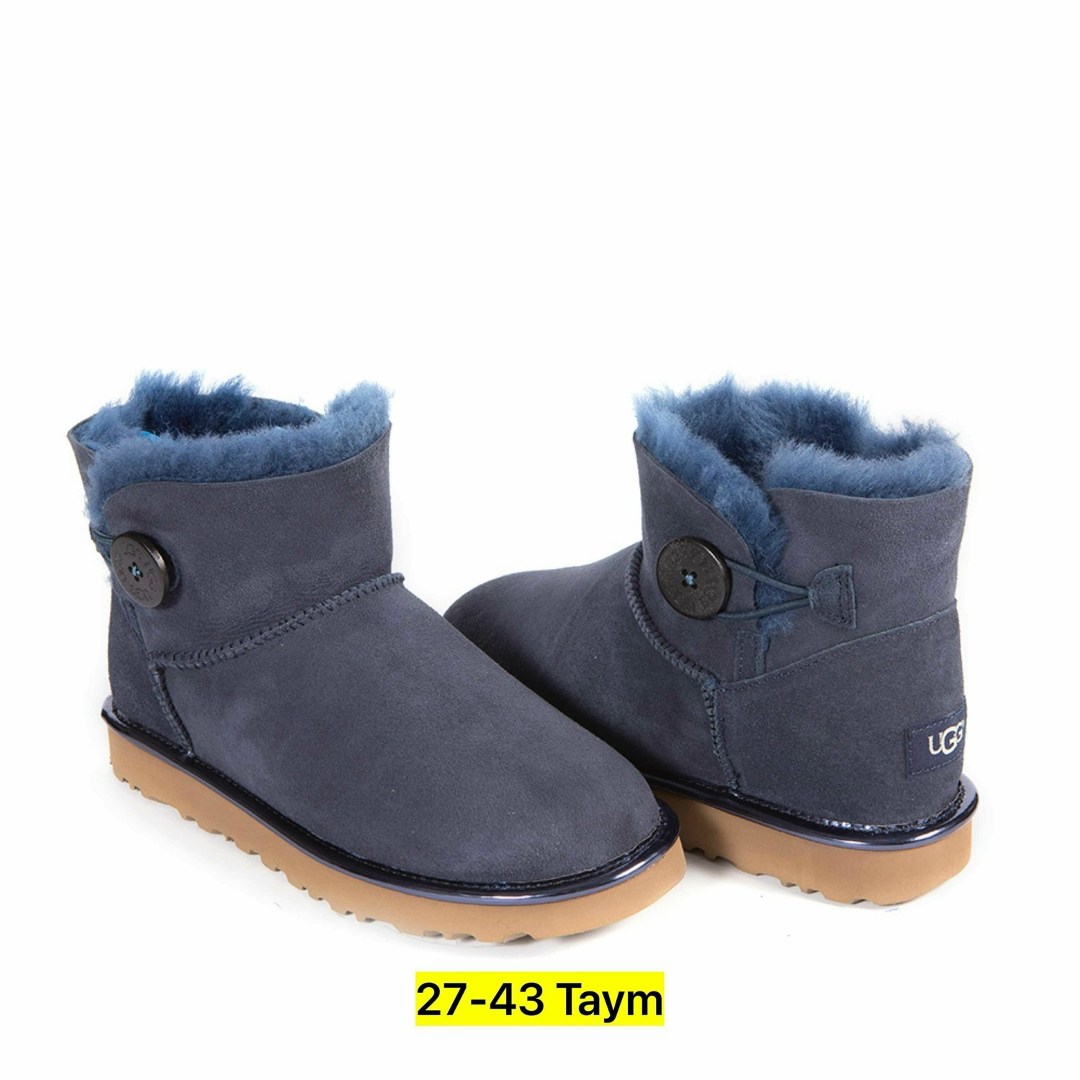 угги женские,угги синие,,ugg bailey button mini,угги