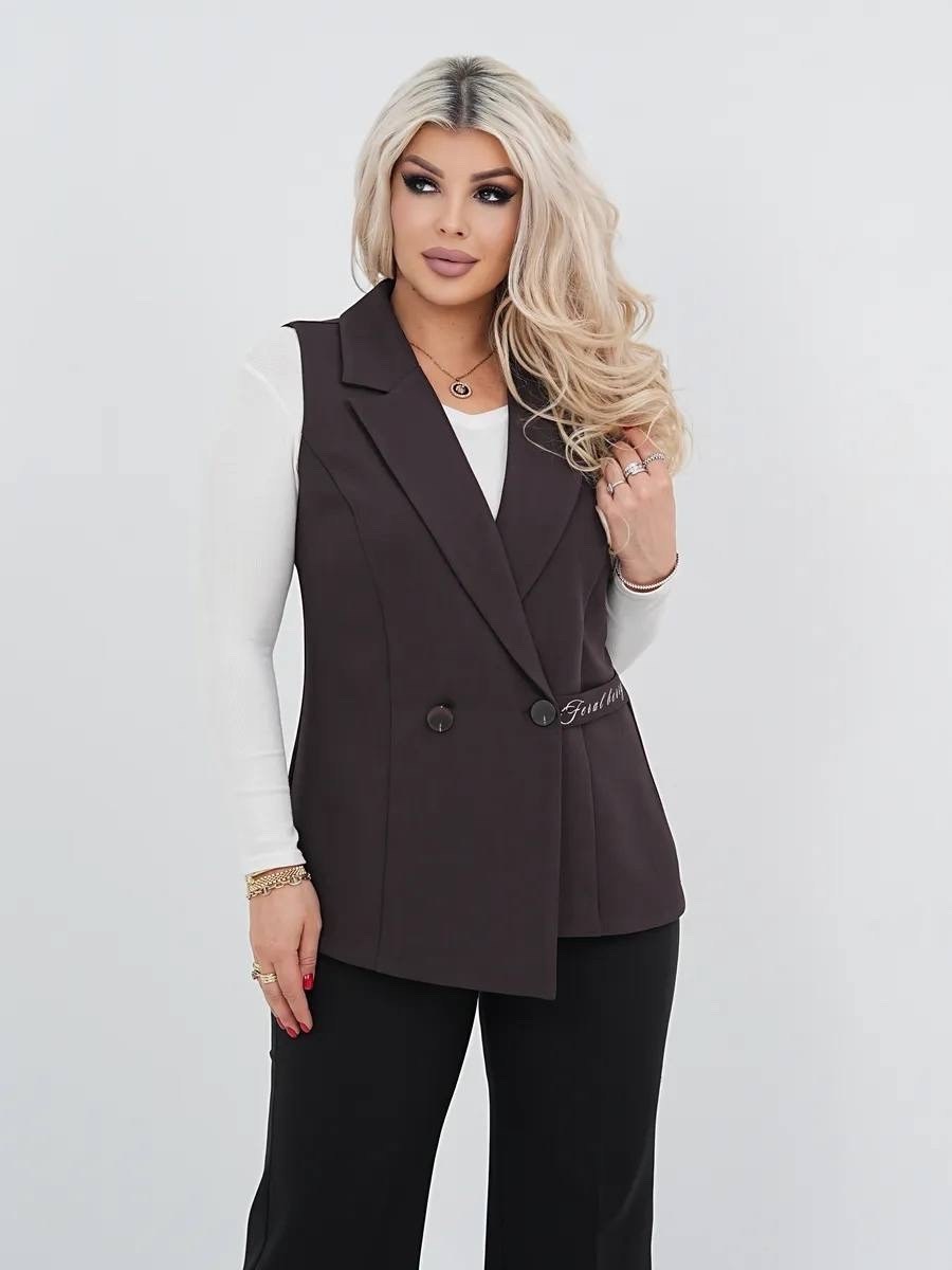 костюм женский жилет брюки нарядный вечерний деловой офисный yulita collection 251474048,костюм женский жилет брюки нарядный вечерний деловой офисный yulita collection,костюм брючный с жилеткой и лонг