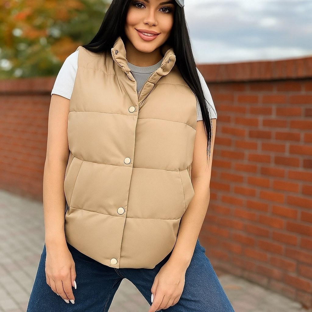 жилет женский,жилетка женская,жилет женский утепленный,утепленный жилет,жилет коричневый женский