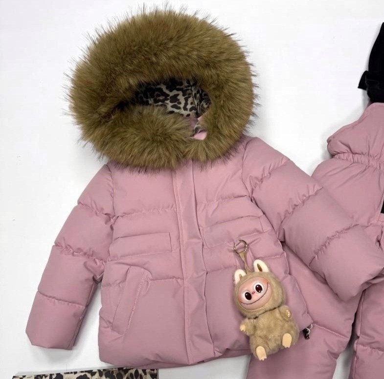 зимний костюм для девочки,детский пуховик,костюм зима,детская зимняя куртка,монклер комбинезон раздельный