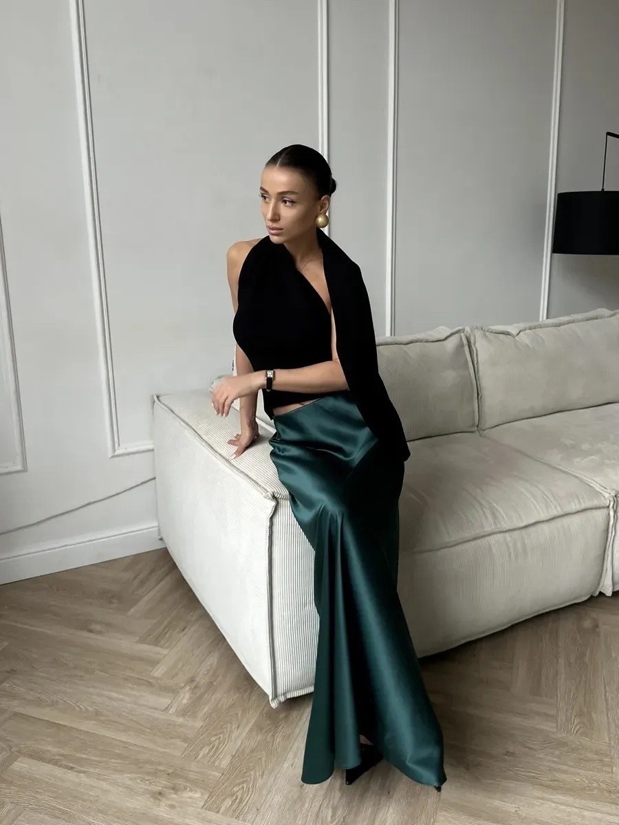 юбка атласная макси,юбка шелковая макси,юбка атласная длинная макси,атласная юбка длинная,юбка атласная миди karyline