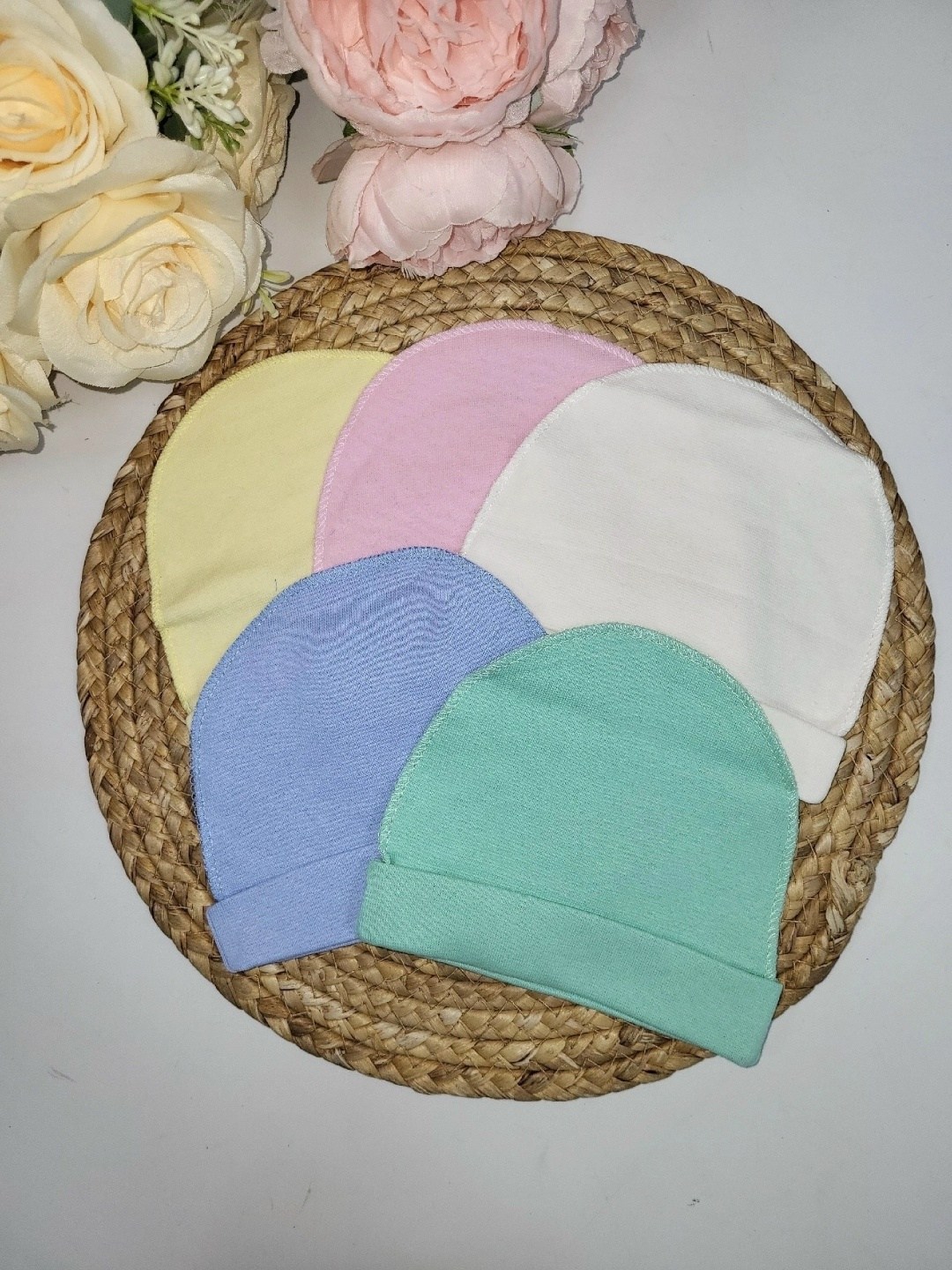 трикотажная шапочка для новорожденных,шапочка для новорожденного без завязок,шапочка для малыша,детские шапочки из рибаны,шапочка трикотажная