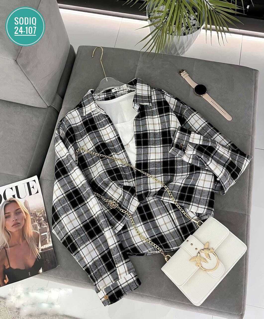 рубашка в клетку женская оверсайз,рубашка в клетку женская,женская рубашка, ,рубашка оверсайз в клетку удлиненная