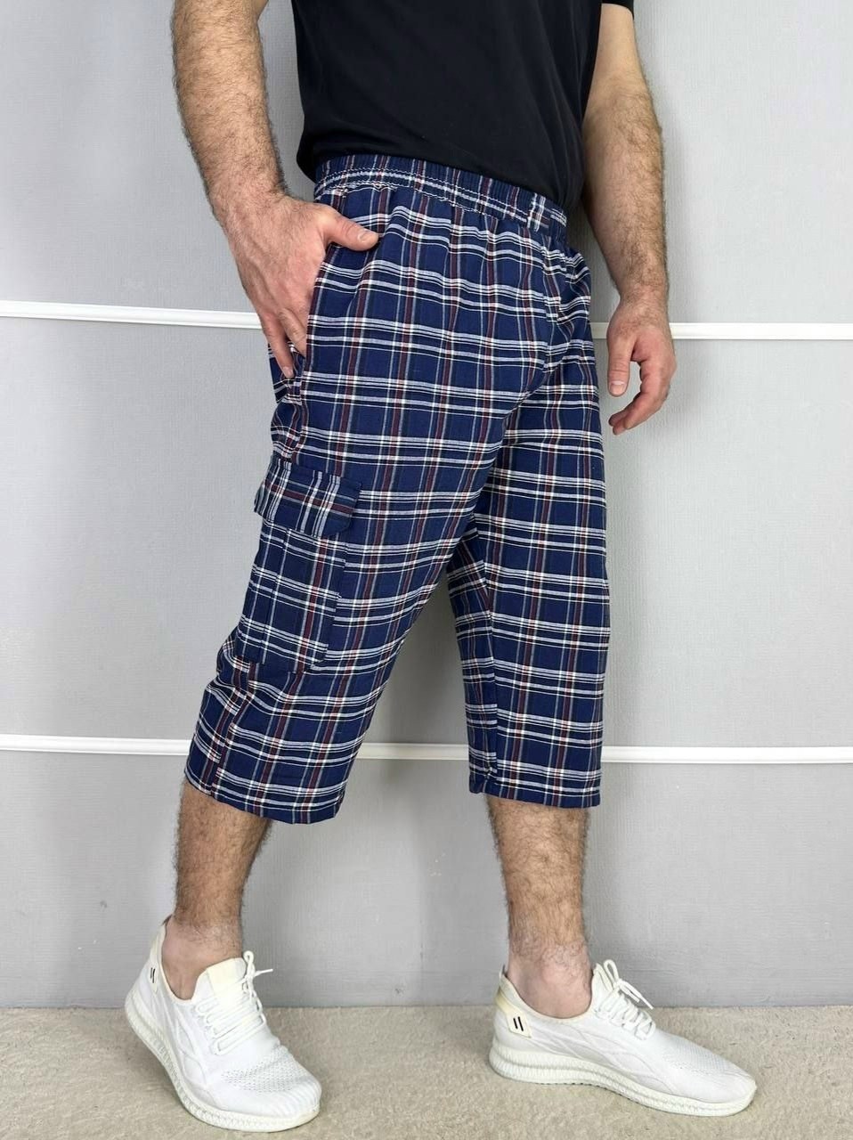 бриджи мужские летние,бриджи мужские,шорты мужские,шорты в клетку мужские,бриджи шорты
