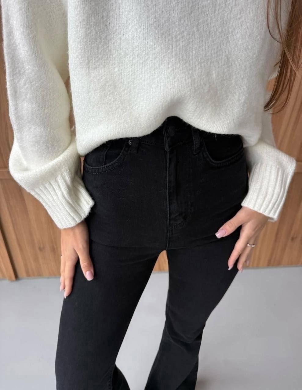 джинсы женские клеш,черные джинсы клеш,джинсы клеш с высокой посадкой,прямые джинсы клеш с высокой посадкой hx shop,джинсы широкие клеш