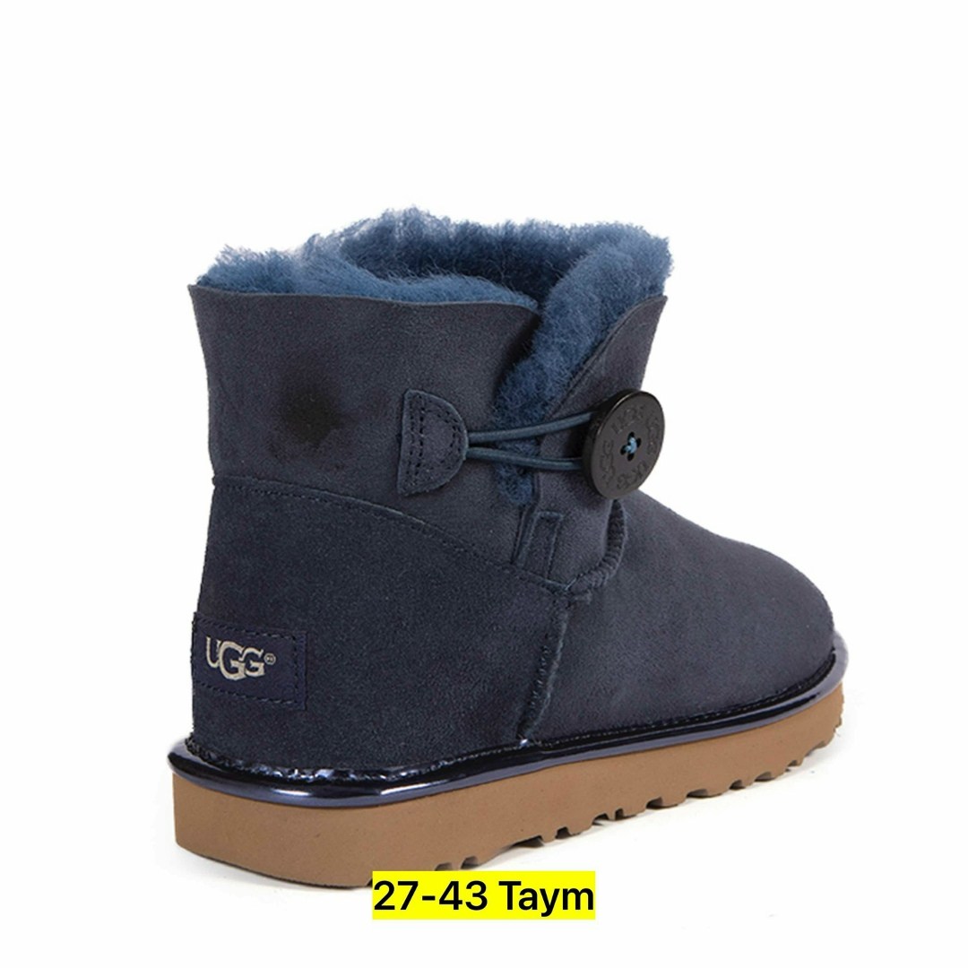 угги женские,угги синие,,ugg bailey button mini,угги