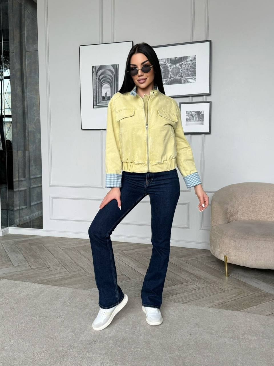 куртка джинсовая,куртка джинсовая женская,куртка женская,джинсовая желтая куртка,стильная джинсовая куртка