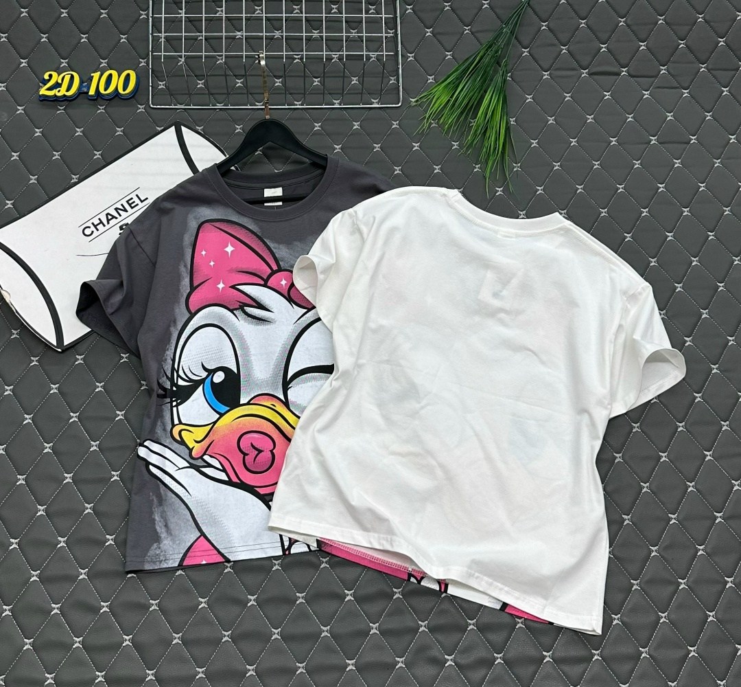 футболка с дейзи дак zara,женские футболки с принтом,футболки модные,футболка дейзи дак,футболка с принтом