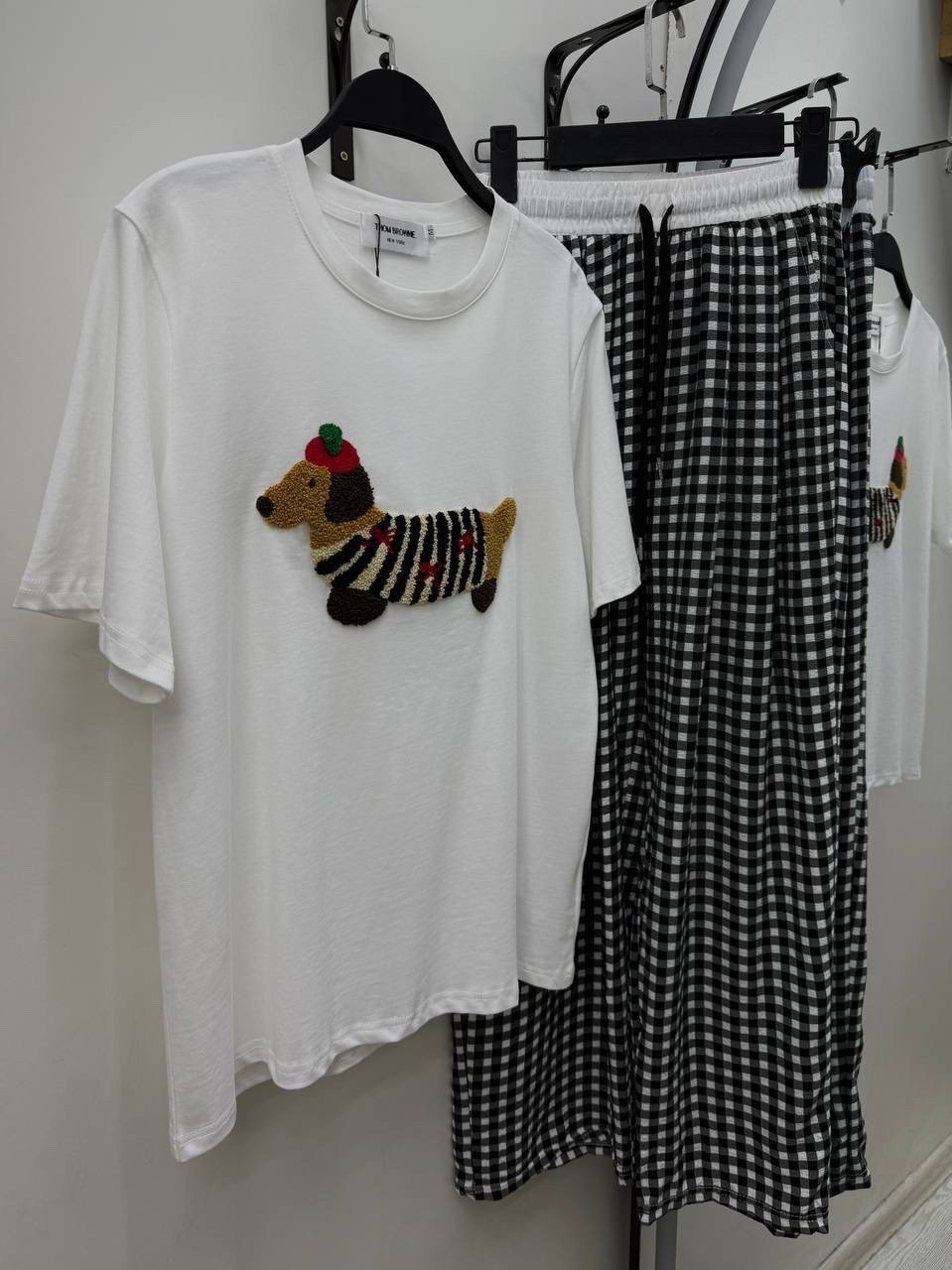 пижама женская,пижама с футболкой и брюками,комплект пижама,женский домашний костюм,пижама женская с футболкой и брюками