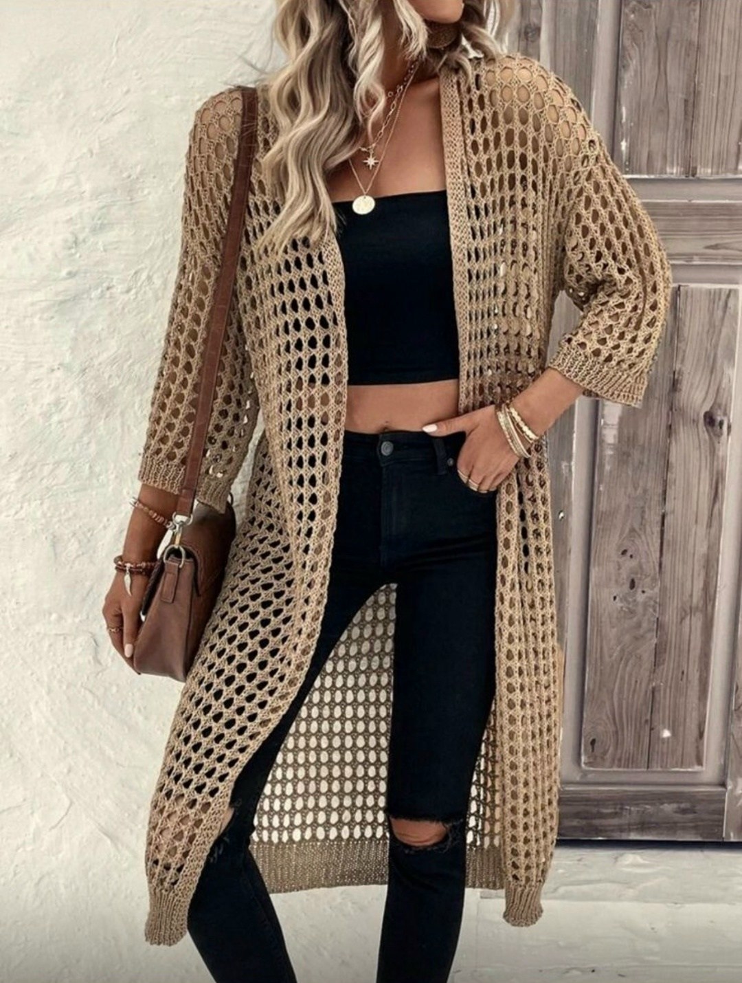 кардиган длинный сетка вязаный lili style,кардиган длинный сетка вязаный,вязаный женский кардиган,кардиган вязаный длинный,кардиган вязаное