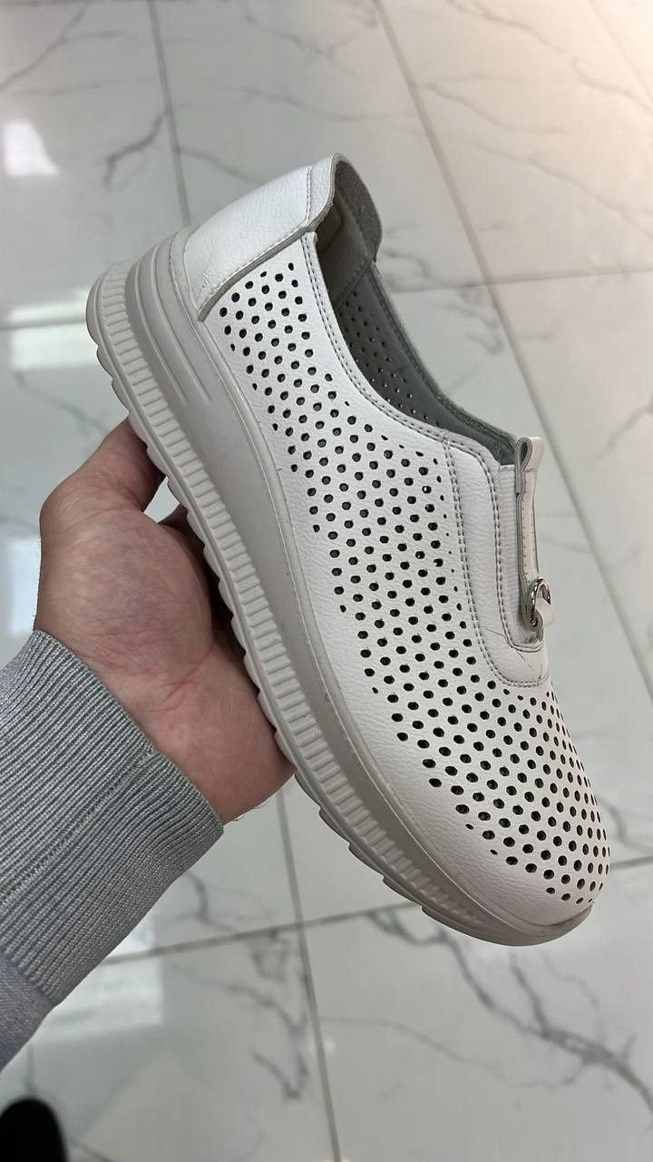 , женская,туфли женские,мокасины с перфорацией,обуви