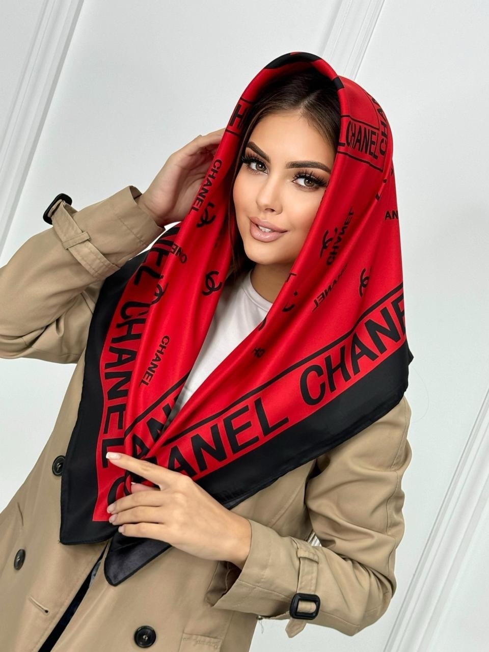 платок женский,шелковый платок универсальный,брендовый платок,платок шелковый на голову и шею,теплые женские платки