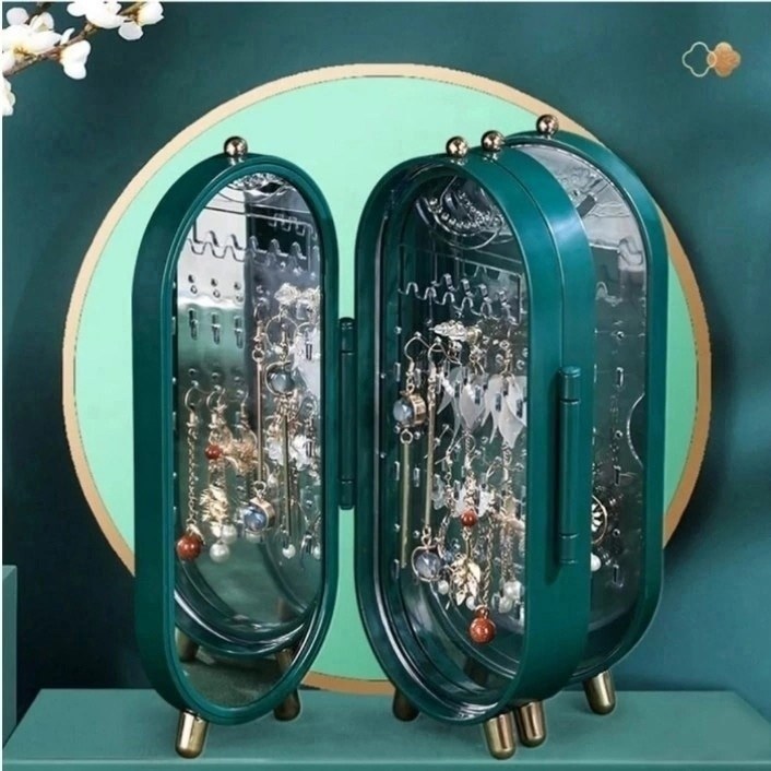 хранение ювелирных изделий,органайзер для ювелирных изделий,органайзер для украшений с зеркалом,шкатулка для украшений с зеркалом,складная шкатулка для хранения ювелирных украшений
