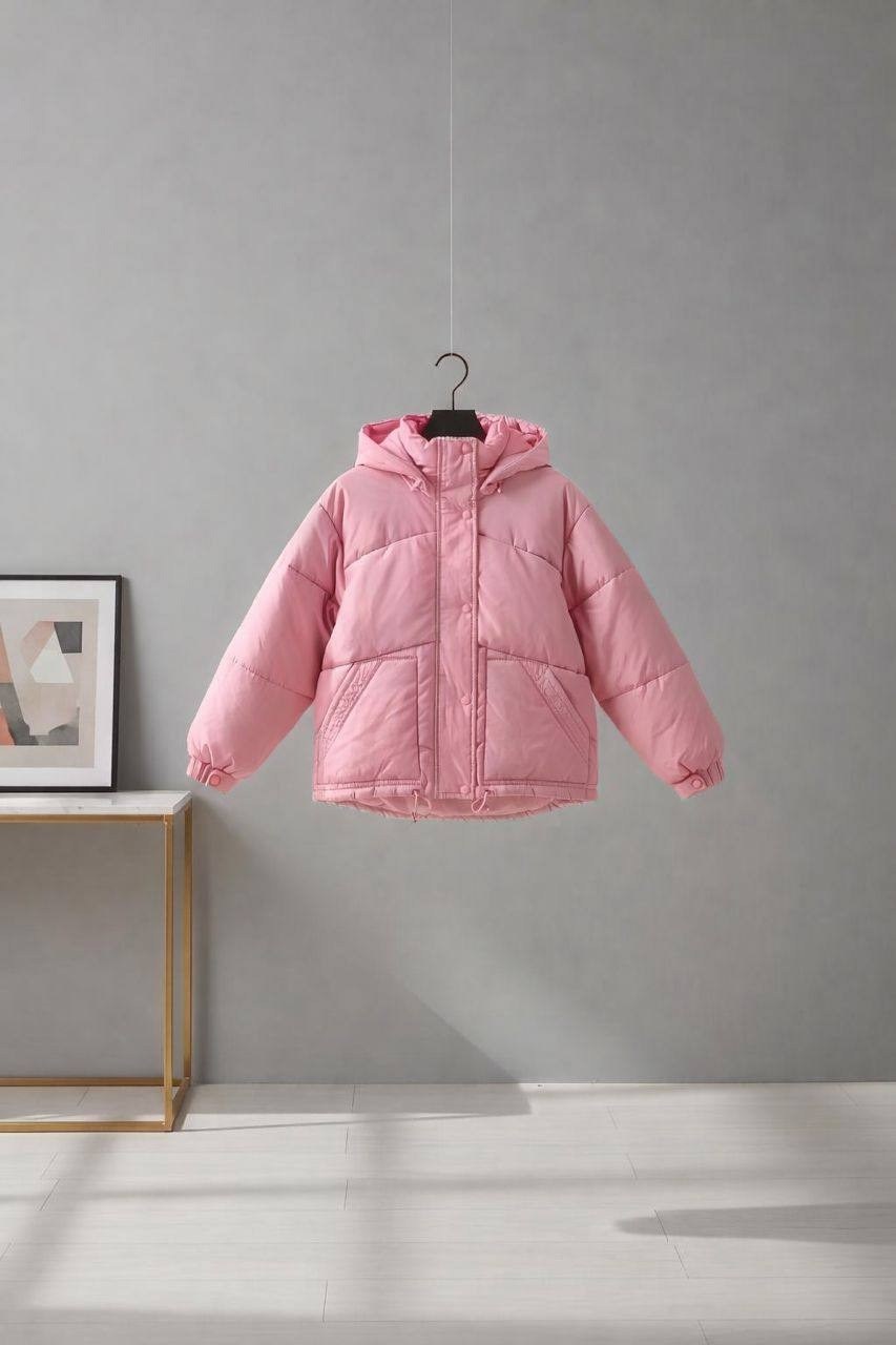 куртка зимняя с капюшоном оверсайз пуховик monifique,куртка оверсайз,белая куртка,куртка зефирка белая,зимняя женская куртка