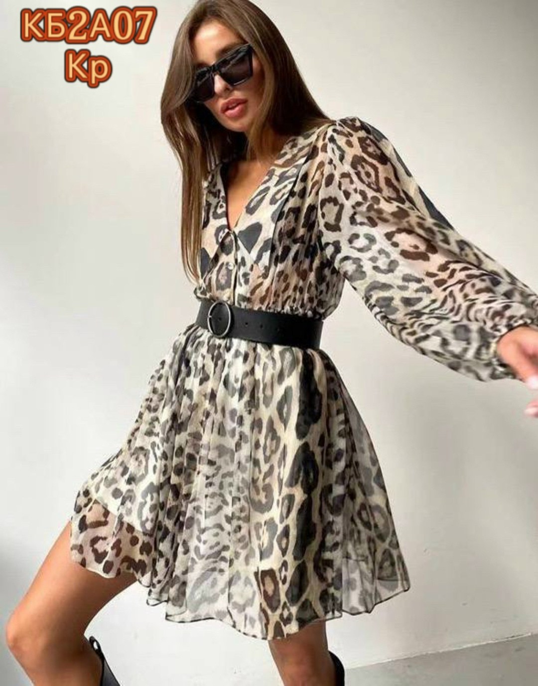 женское платье с леопардовым принтом,платье леопардовое,женское леопардовое платье,женское стильное платье на запах с леопардовым принтом,женское мини-платье с леопардовым принтом из полиэстера