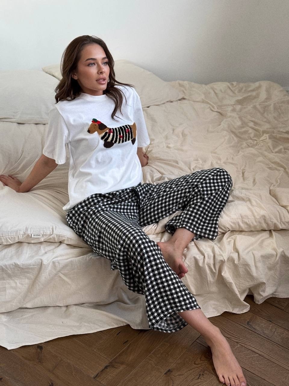 пижама женская,пижама с футболкой и брюками,комплект пижама,женский домашний костюм,пижама женская с футболкой и брюками